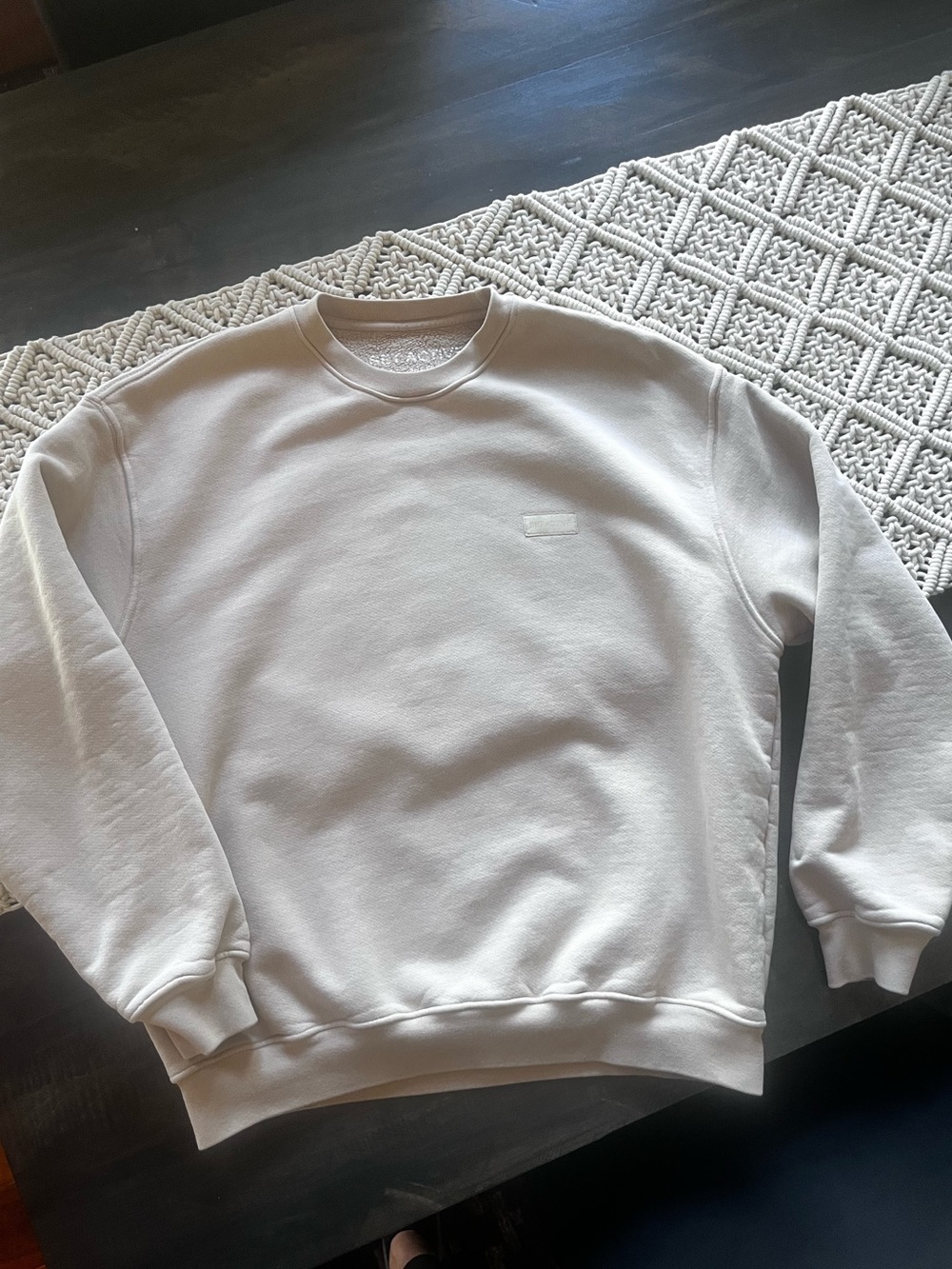 SET ACTIVE L.A. Cream Tan Heavyweight Crew💯% Cotton Sweatshirt Size S Like New